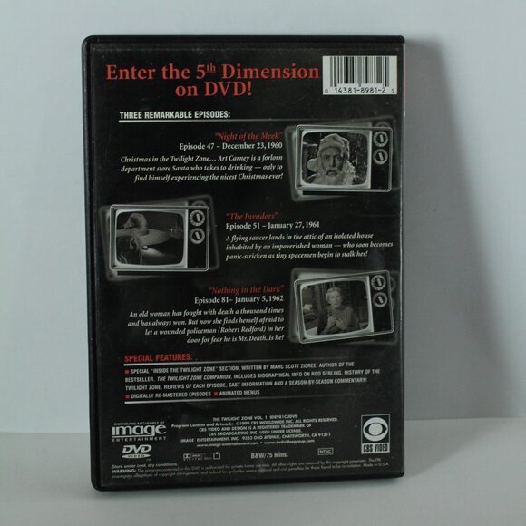 The Twilight Zone Volume 1 DVD B&W - Picture 2 of 2